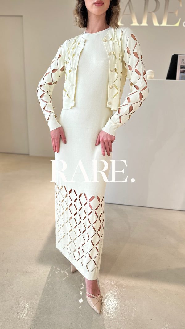 DIAMOND NET CARDIGAN