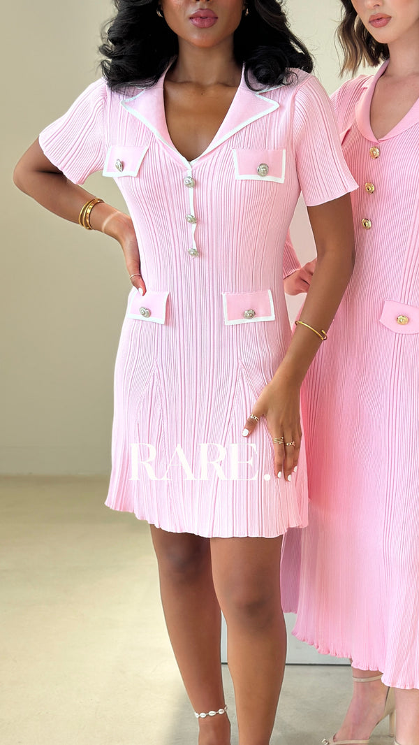SHORT DRESS WITH BUTTONS فستان