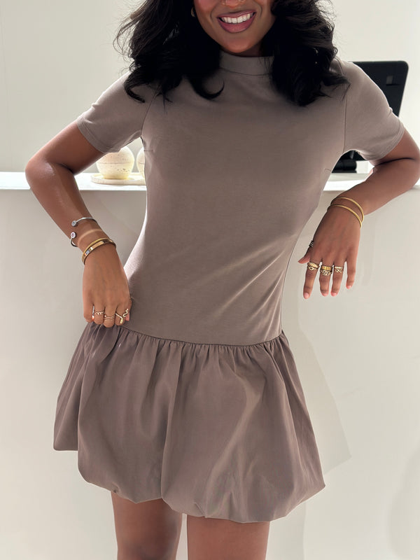 SHORT DRESS FLUFFY فستان