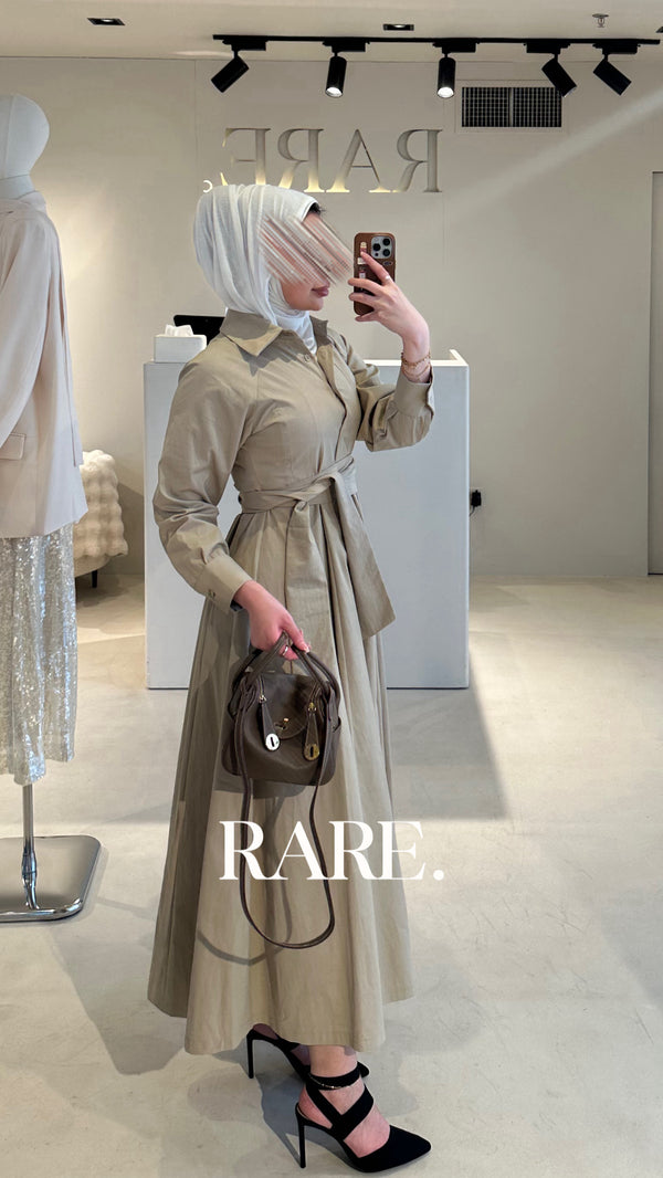 LONG DRESS WITH BELT