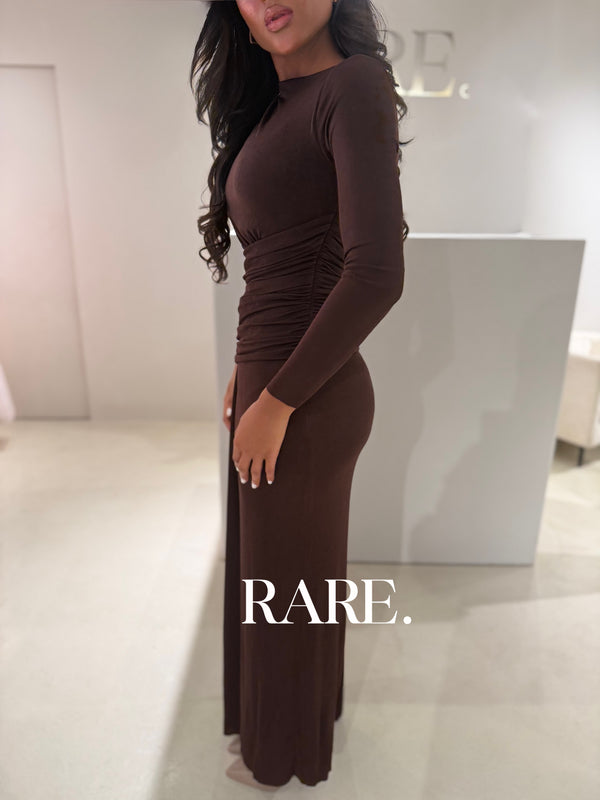 LONG SLEEVE RUCHED DRAPED