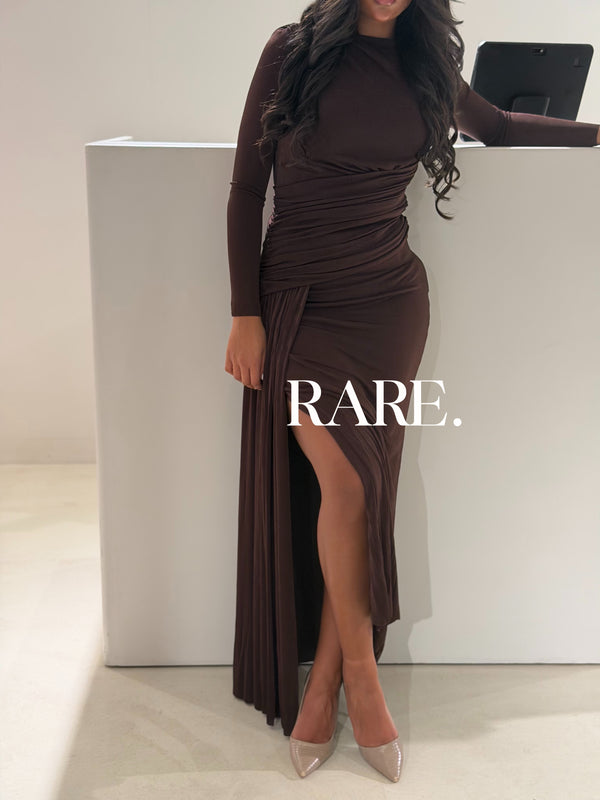 LONG SLEEVE RUCHED DRAPED