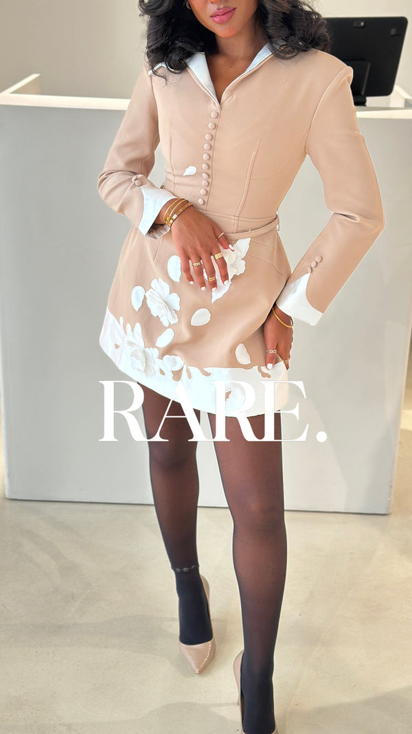 LAPED 3D FLOWER FASHION DRESS