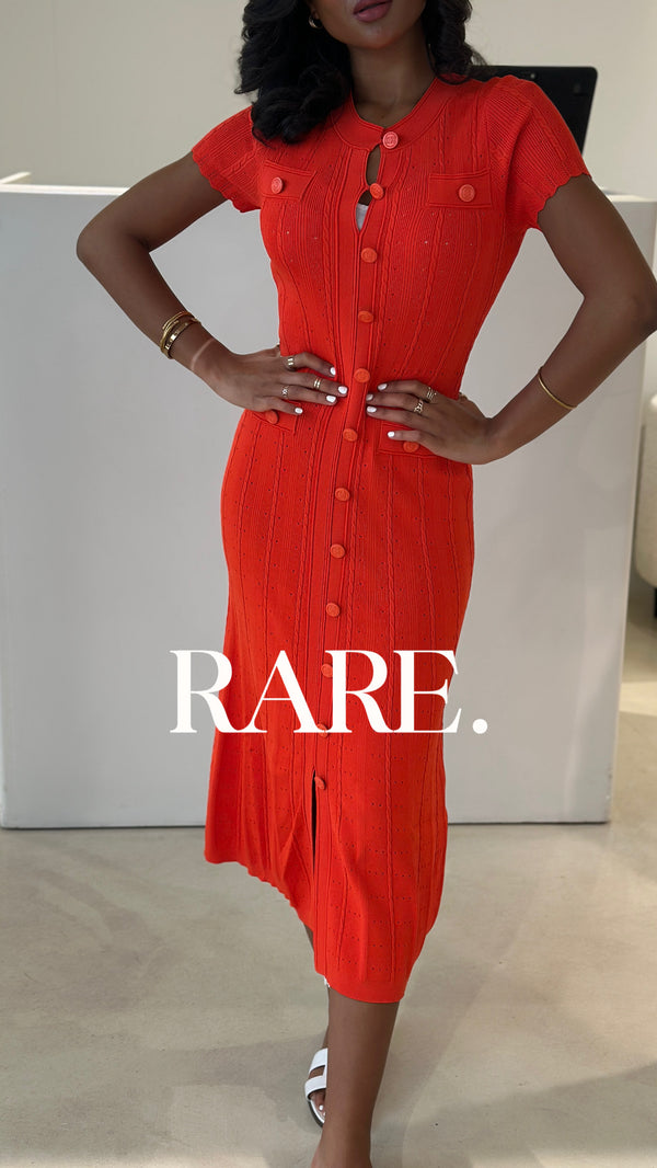 ELEGANT BUTTONS DRESS فستان
