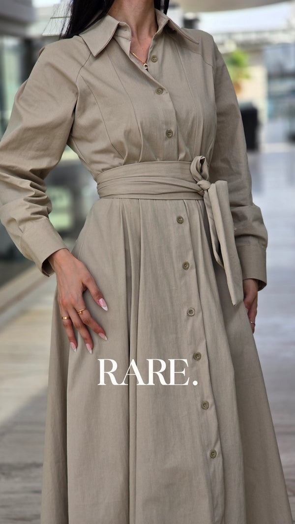 LONG DRESS WITH BELT