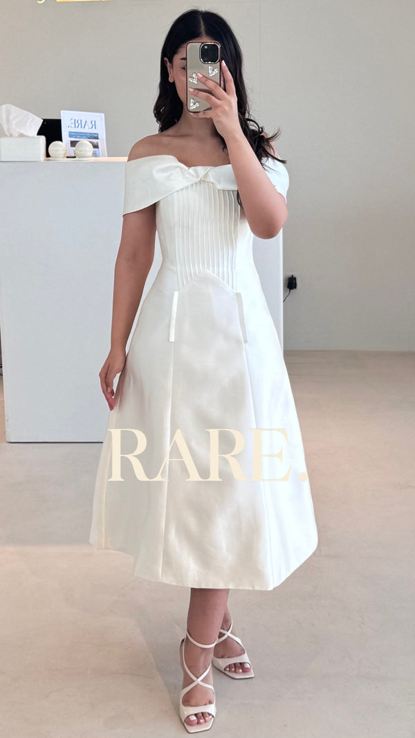 OFF SHOULDER ELEGANT DRESS فستان