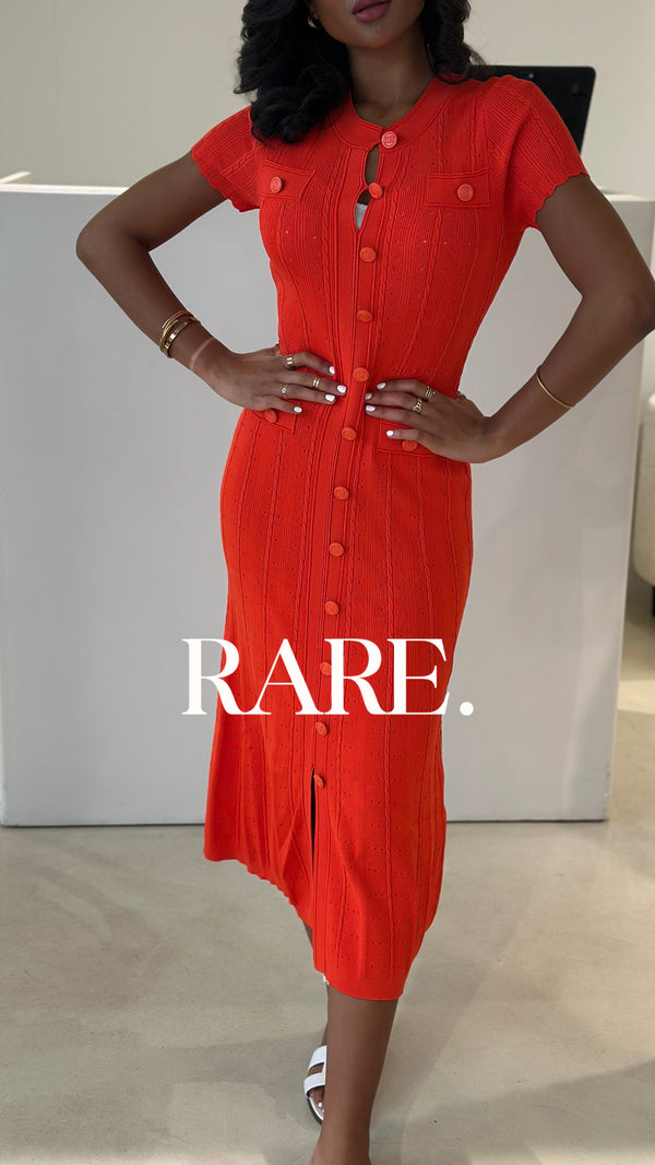 ELEGANT BUTTONS DRESS فستان