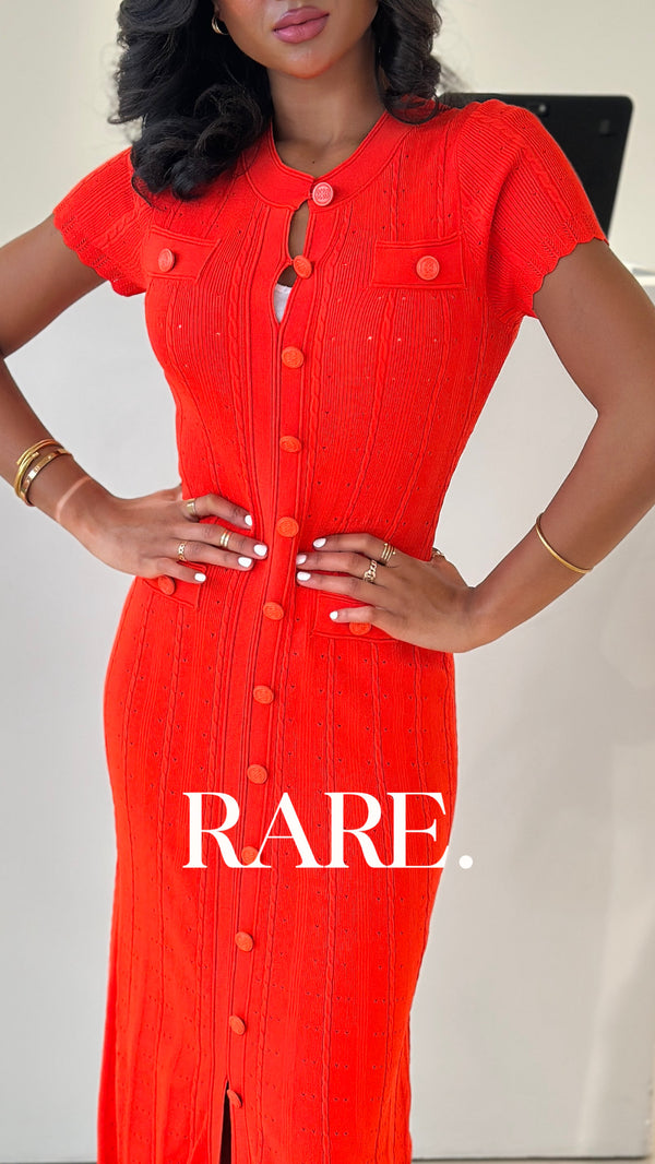 ELEGANT BUTTONS DRESS فستان