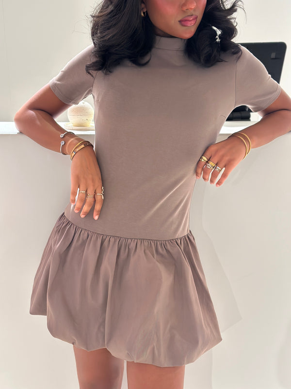 SHORT DRESS FLUFFY فستان