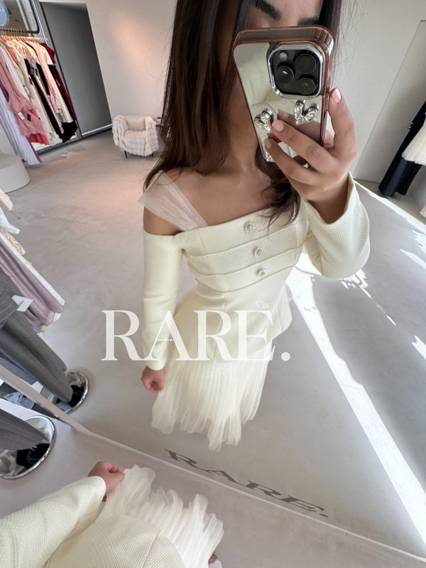 PEPLUM TOP WITH TULLE SKIRT