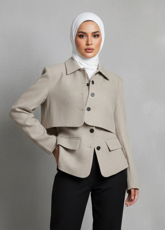 THE DOUBLE LAYER BLAZER بليزر