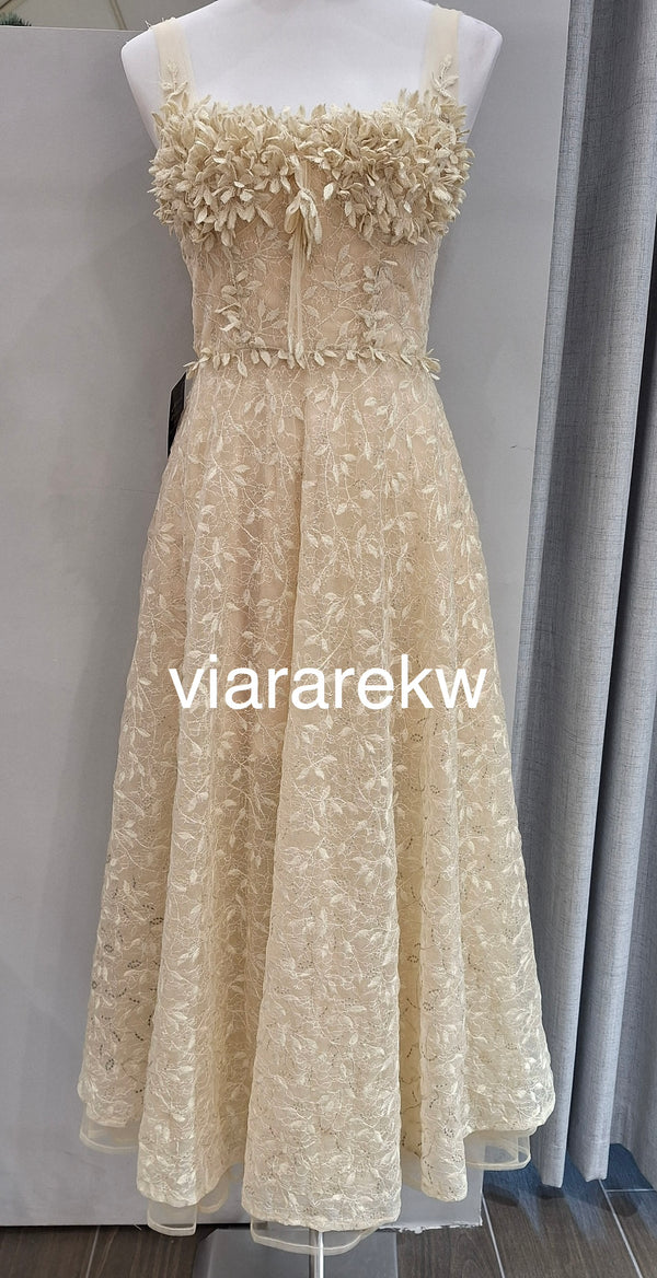 TULLE PETALS MAXI DRESSفستان