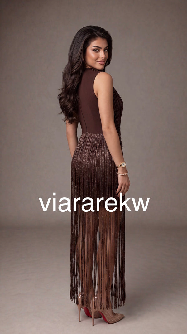FRINGE DRESSفستان