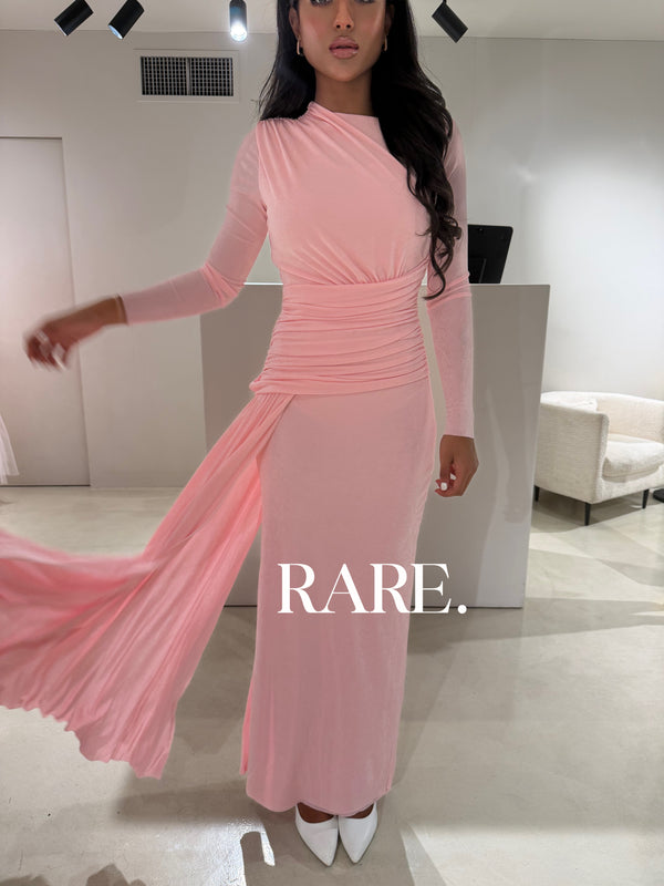 LONG SLEEVE RUCHED DRAPED