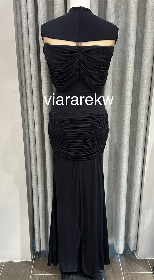 DRAPED LONG DRESSفستان