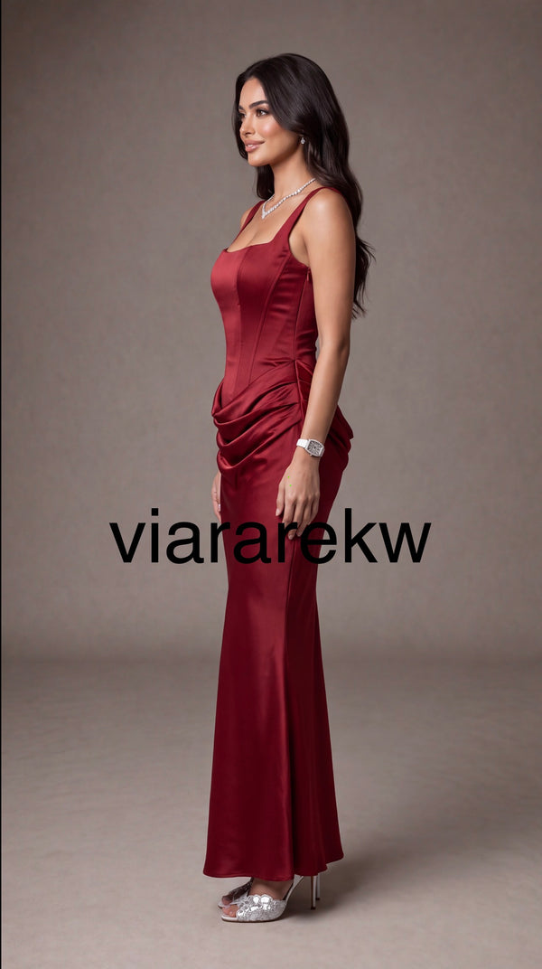 NOIR SATIN DRESSفستان
