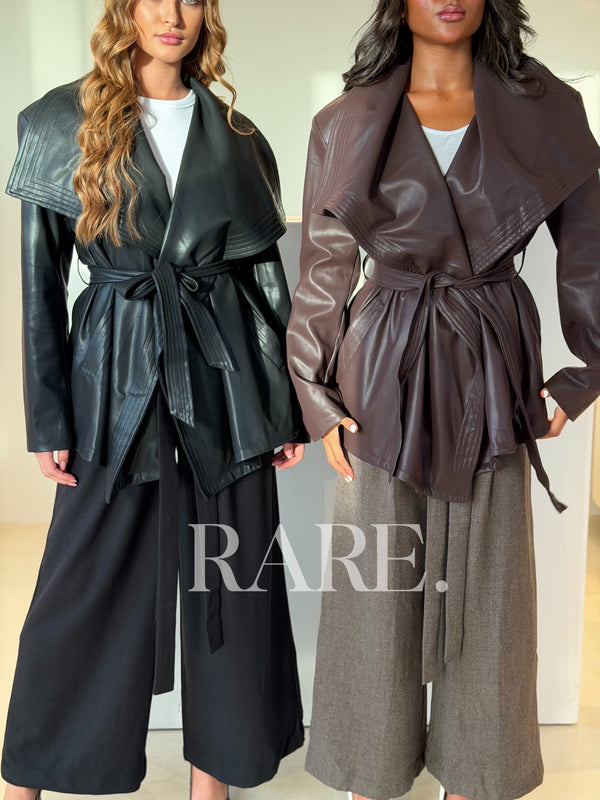 STATEMENT LEATHER BLAZER