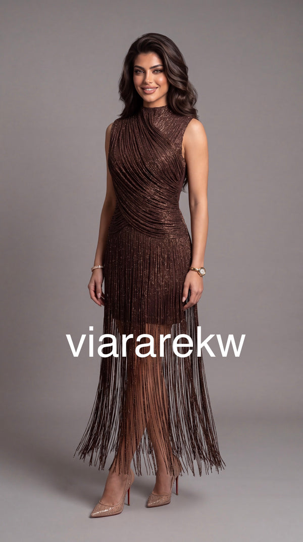 FRINGE DRESSفستان