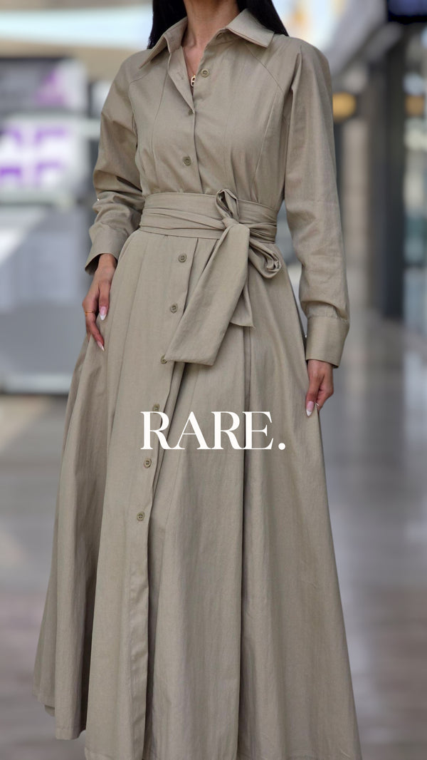 LONG DRESS WITH BELT