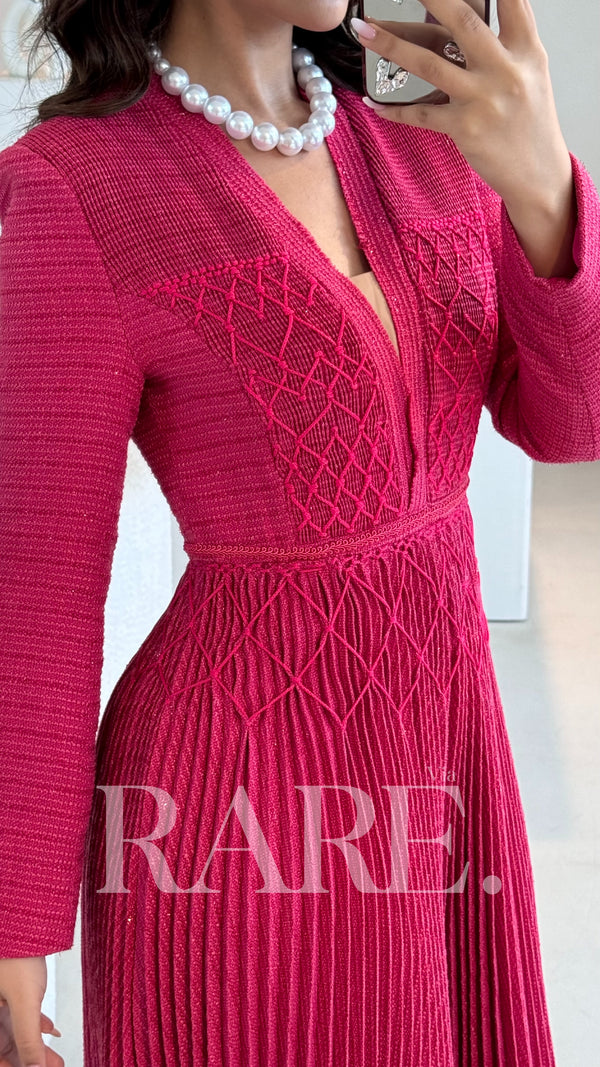 AMARA KNIT MIDI DRESS فستان