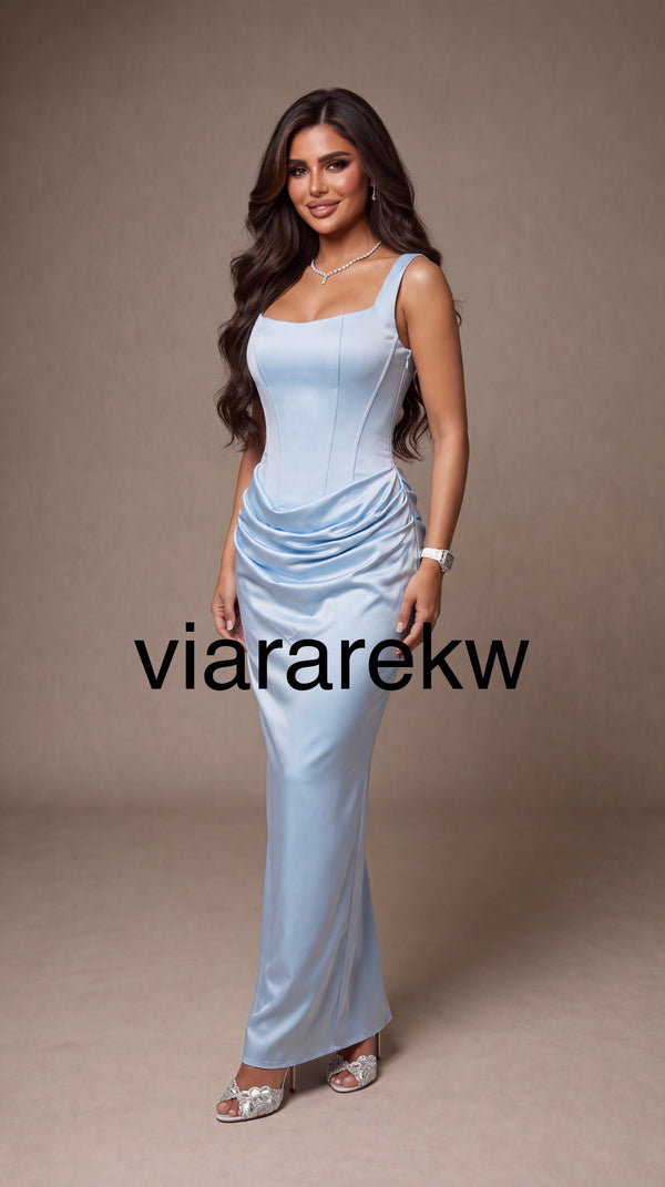 NOIR SATIN DRESSفستان