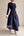 Buttoned Knit & Satin Midi Dress فستان