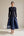 Buttoned Knit & Satin Midi Dress فستان