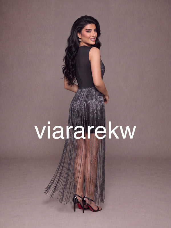 FRINGE DRESSفستان