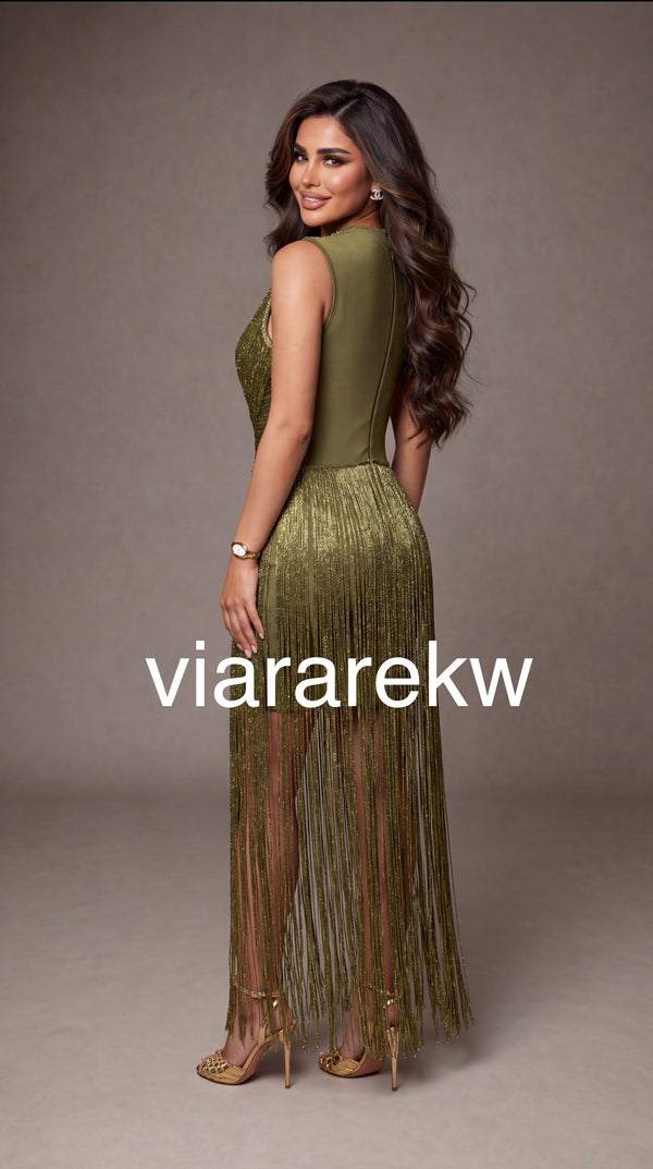 FRINGE DRESSفستان