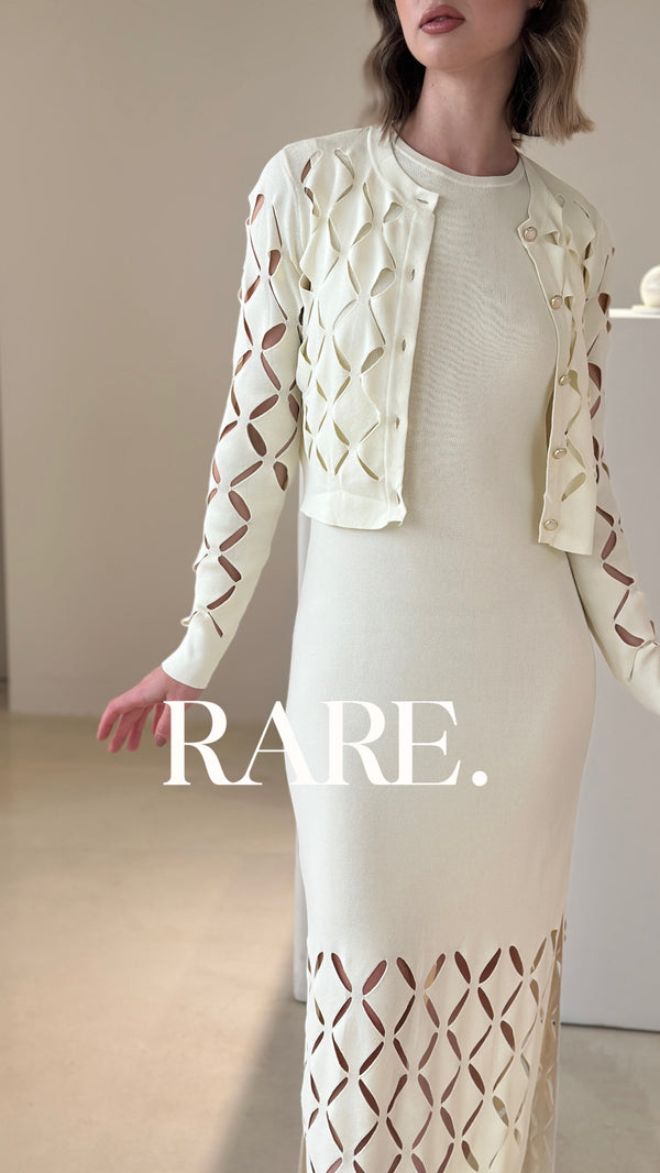 DIAMOND NET CARDIGAN