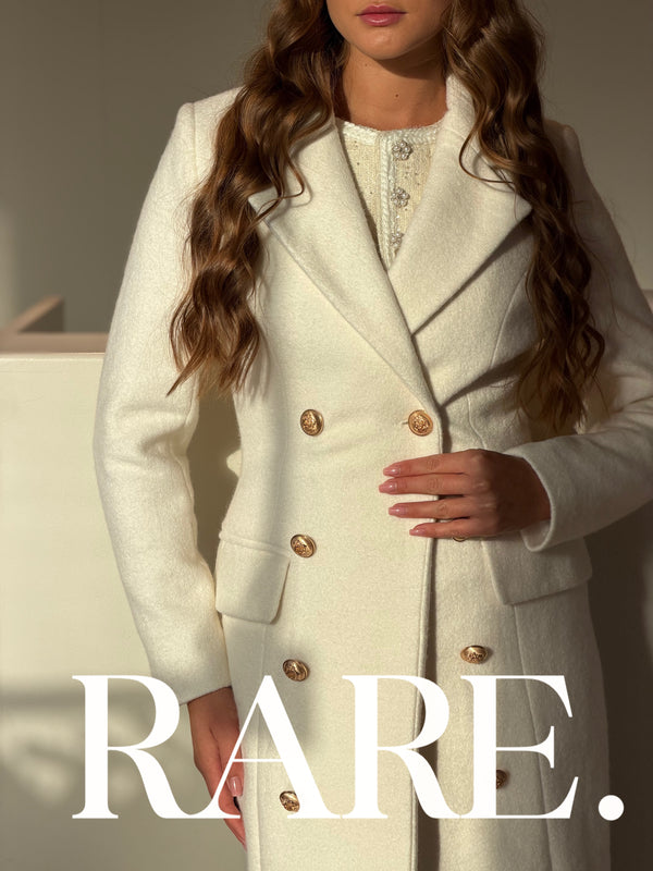 LONG DOUBLE BREASTED WOOL COAT