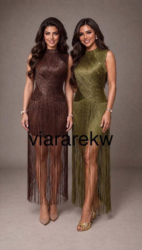 FRINGE DRESSفستان