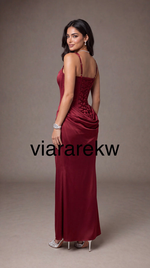 NOIR SATIN DRESSفستان