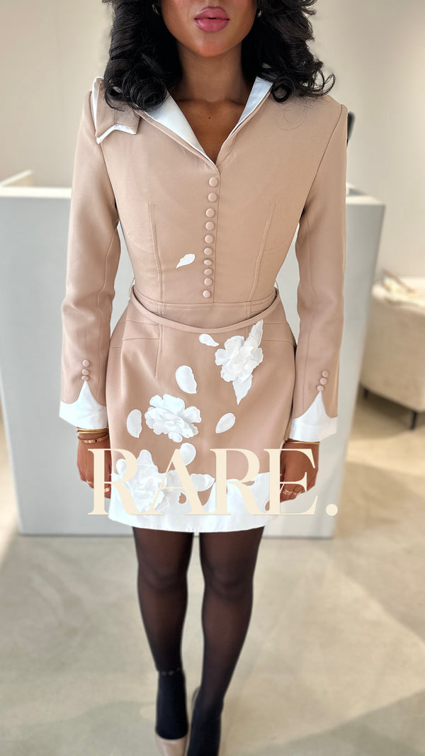 LAPED 3D FLOWER FASHION DRESS