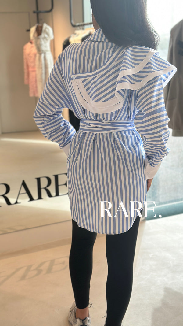 STRIPPED LOOSE SHIRT