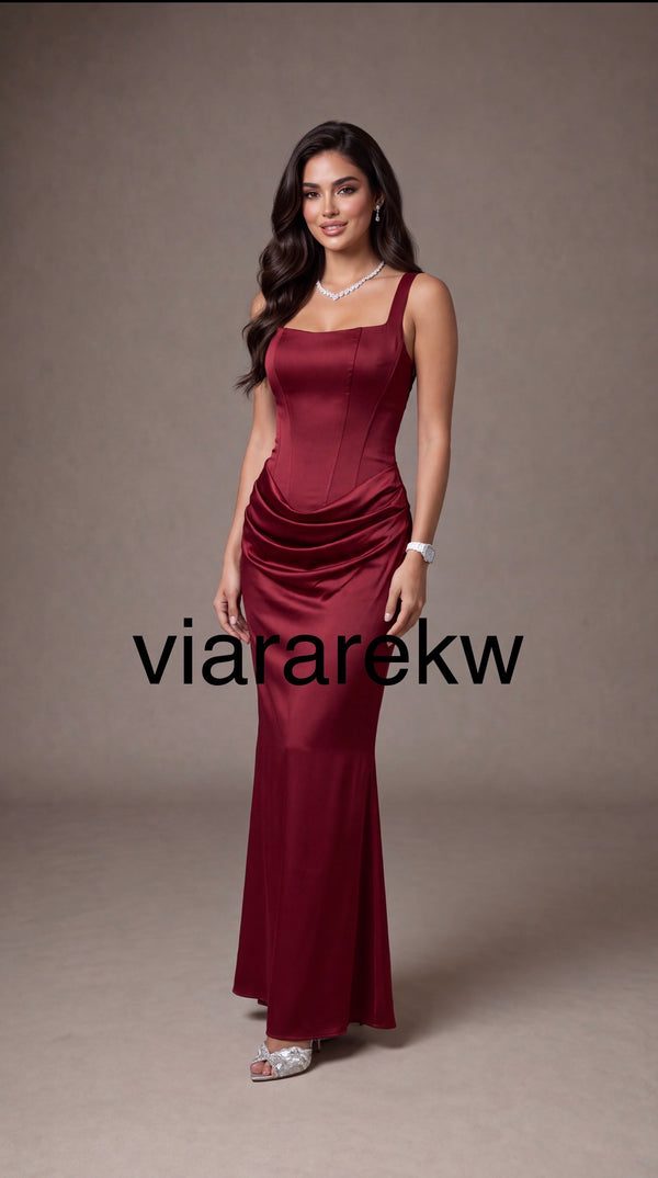 NOIR SATIN DRESSفستان