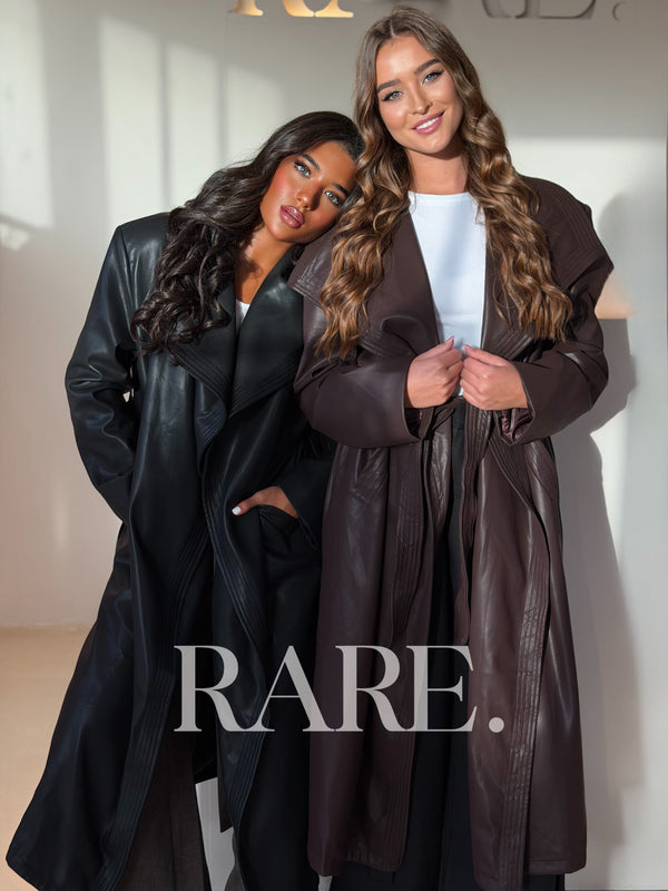 LONG LEATHER COAT