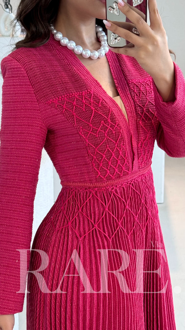 AMARA KNIT MIDI DRESS فستان