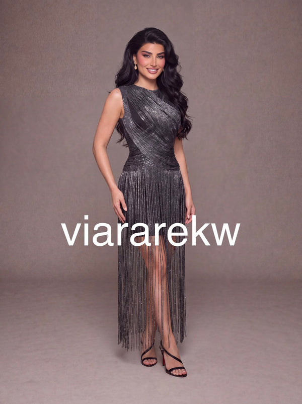 FRINGE DRESSفستان