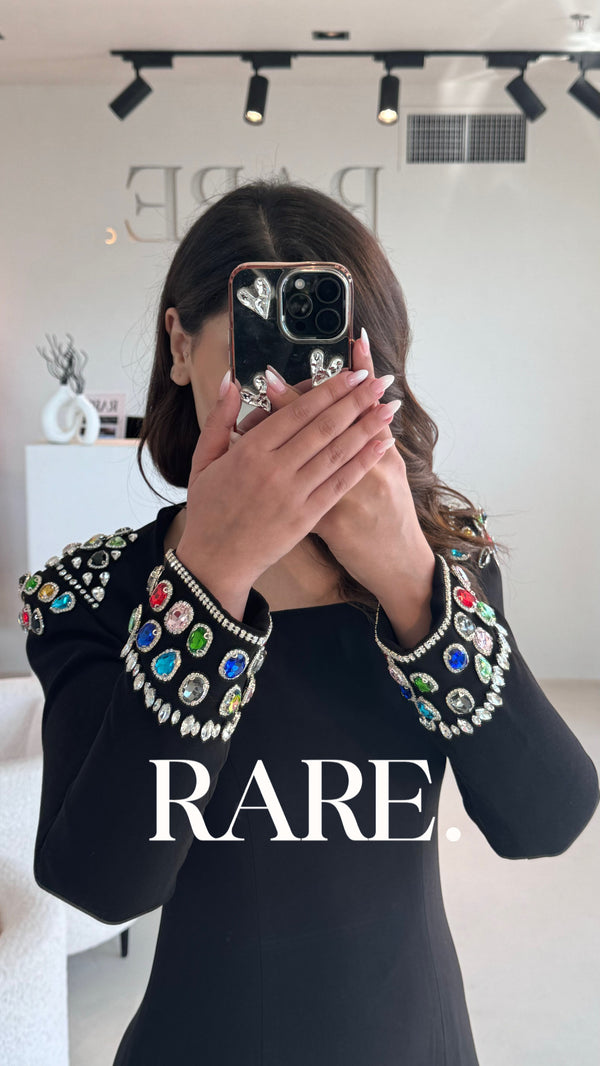 BANDAGE  CRYSTAL LONG DRESS