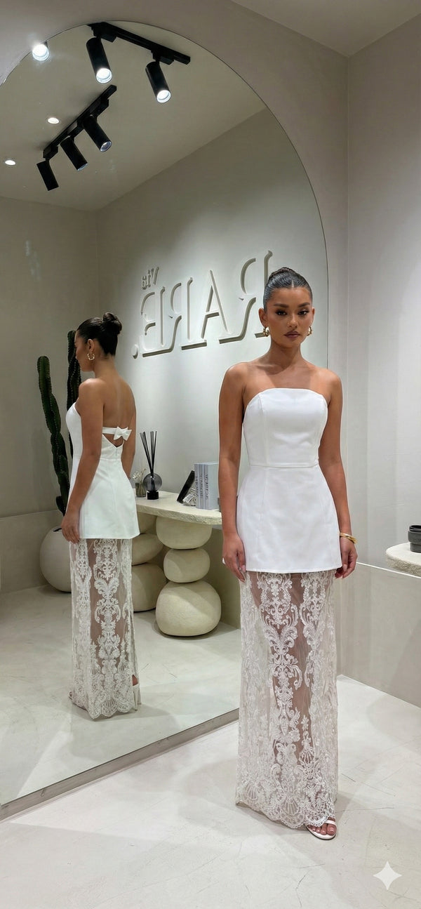 LACE ILLUSION فستان