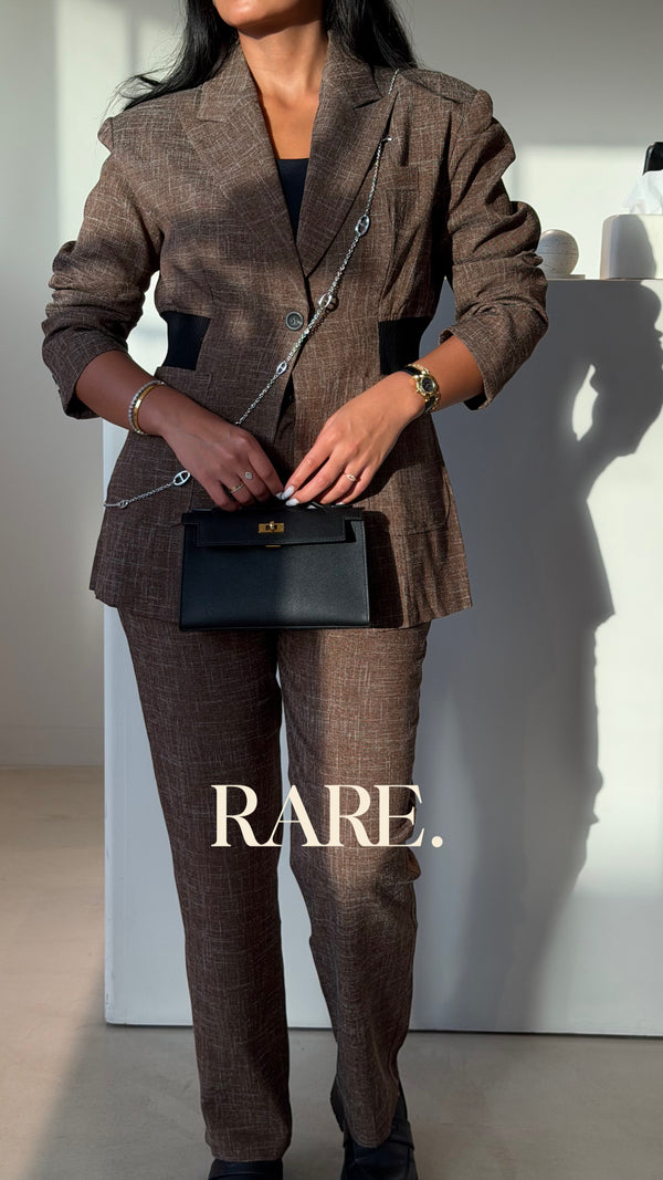 SUIT WITH BLACK LINE