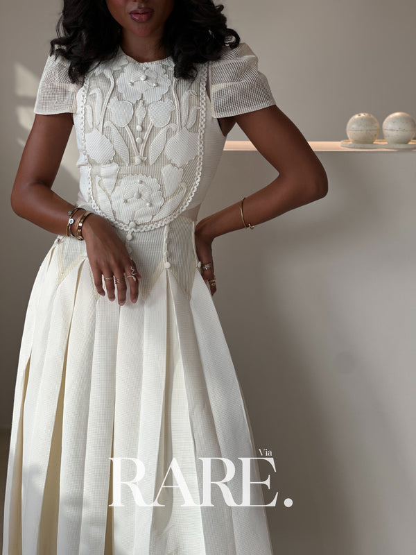 FLOWER LONG DRESS فستان