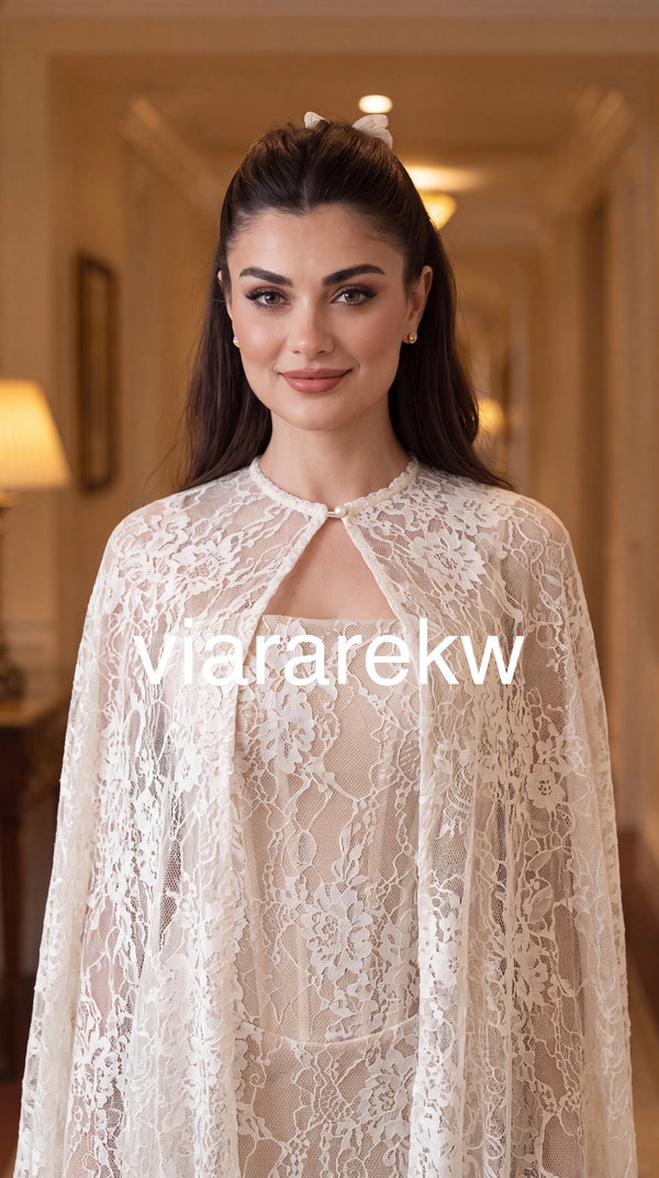STATEMENT CAPE DRESS فستان