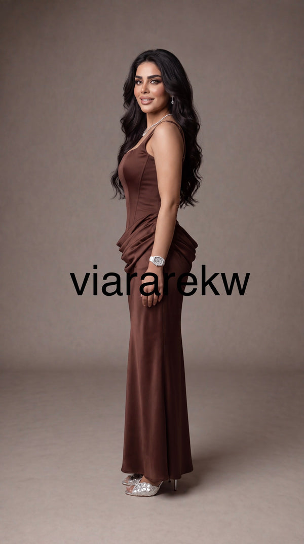NOIR SATIN DRESSفستان